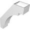 Ekena Millwork 6-in. W x 20-in. D x 26-in. H Merced Architectural Grade PVC Knee Brace BRCP06X20X26MRC - alternate 5